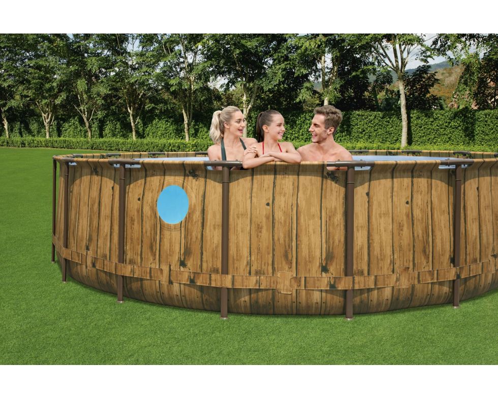 PISCINA POWER STEEL SWIM VISTA ROTONDA CM 549 H 122 BESTWAY 56977 - immagine 5