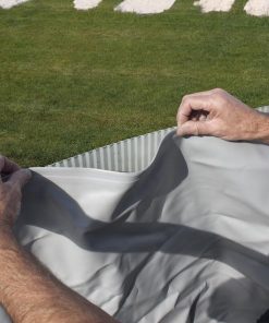 LINER GRIGIO PER  PISCINA GRE ROTONDA DI DIAMETRO 460 E ALTEZZA 132 e 120
