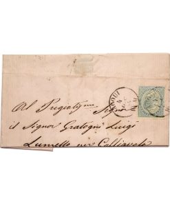 Regno D’Italia – Vittorio Emanuele II – Piego Di Lettera (15 Cent.) – 1864