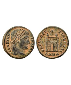 Costantino I, Il Grande – Æ Follis, Nicomedia – Castrum