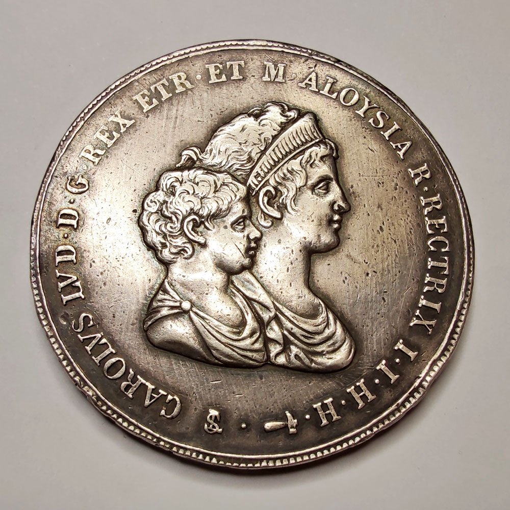 Firenze – Regno D’Etruria – Carlo Lodovico di Borbone, Maria Luigia Reggente – Francescone 1807 - immagine 3
