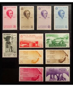 1935 – Vincenzo Bellini – Serie Cpl. Con Posta Aerea – Nuova ★★
