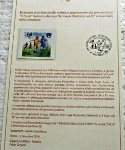 BOLLETTINO ILLUSTRATIVO ITALIA 2019 nuovo “60° LEGA NAZIONALE DILETTANTI” €5,00