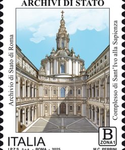 FRANCOBOLLO ITALIA 2025 MNH ” ARCHIVI DI STATO – ROMA  ” €2,00
