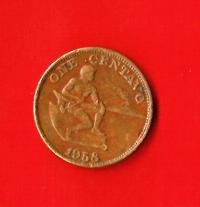 FILIPPINE – PHILIPPINES 1958  1 Centavo  WCC Km186 €3.00 Circulted