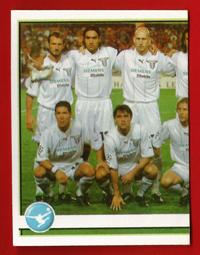 FIGURINE PANINI originale anno 2001-02 serie A  LAZIO   n.170  Squadra lato SX  € 1,00