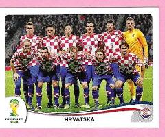FIGURINE PANINI ORIGINALI MONDIALI BRASILE 2014 CROAZIA Squadra n. 52 € 0.60